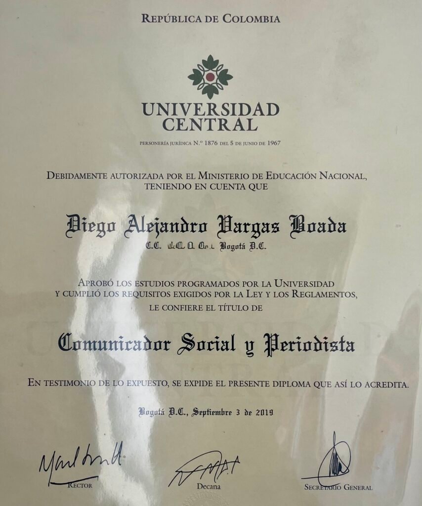 Credentials Social Communication and Journalism Certificate