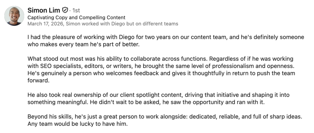 simon recommendation